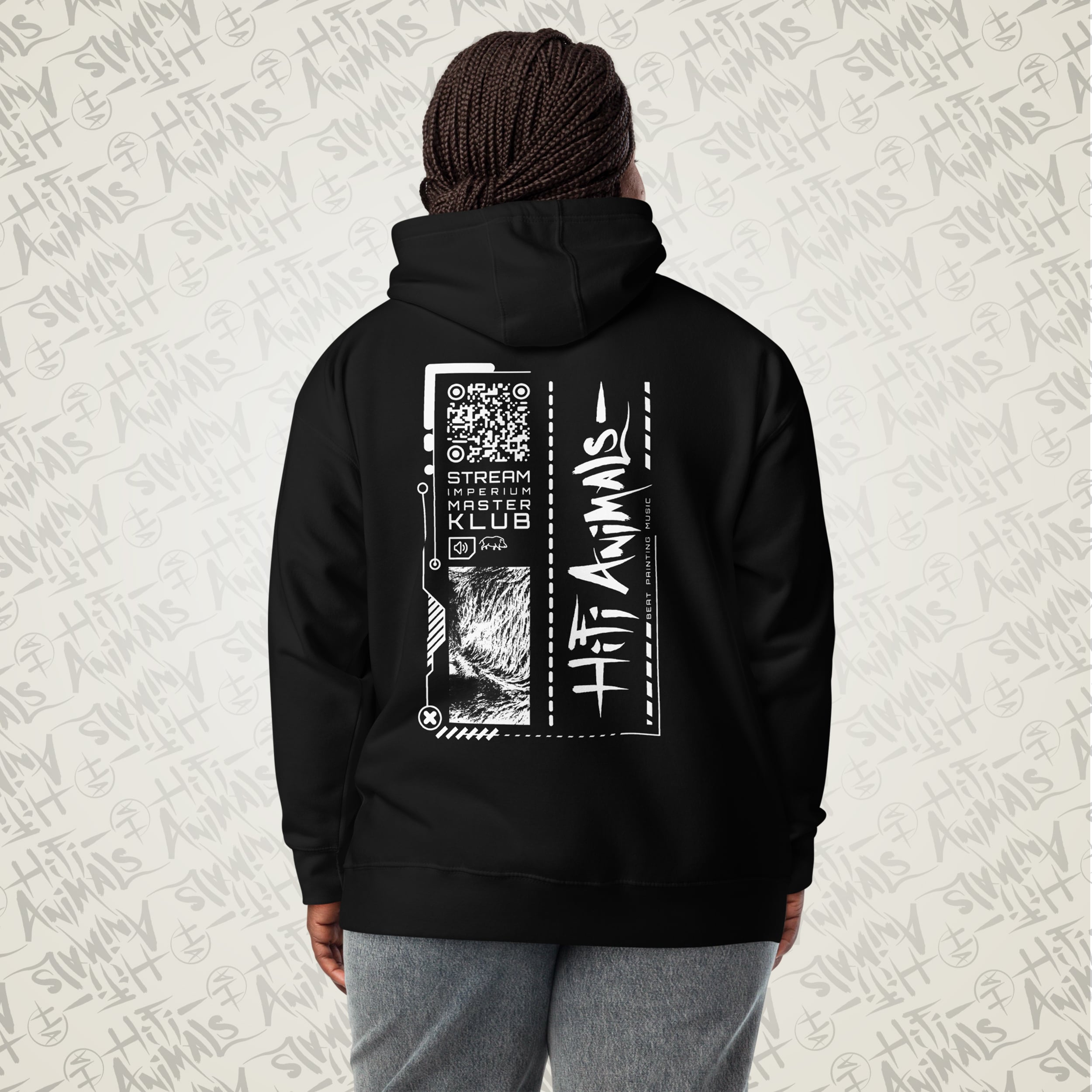 sweat à capuche unisexe : imk